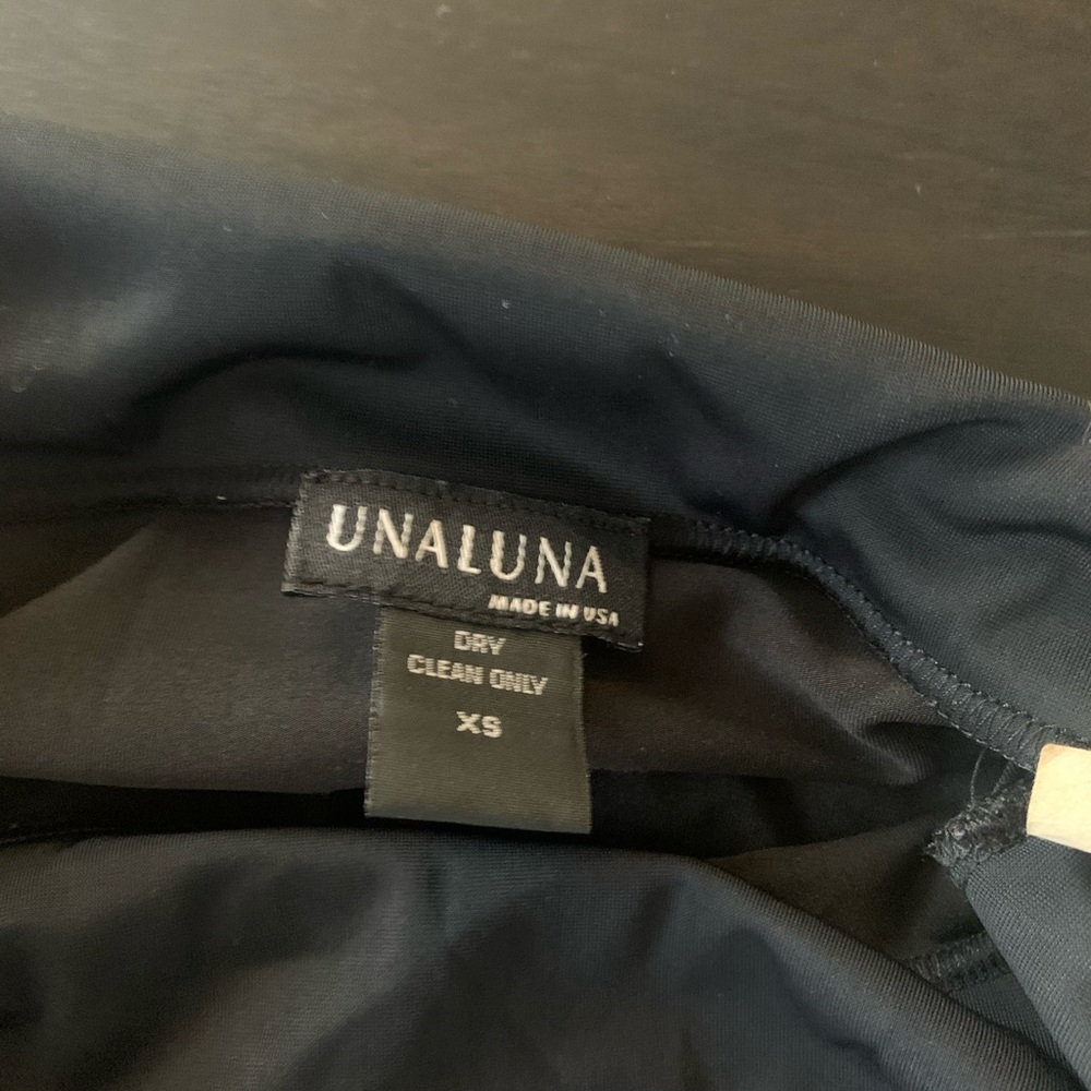 Unaluna Black And Gold Mini Dress View 6